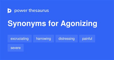 agonizing thesaurus